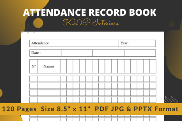 Attendance Record for School Book: Your Ready-to-Publish KDP Solution