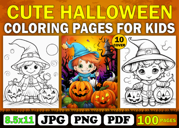 Bring Whimsy to Your KDP Publishing Journey with Cute Halloween Coloring Pages for Kids
