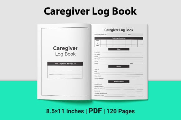 Caregiver Log Book Template: Ready-to-Use KDP Interior