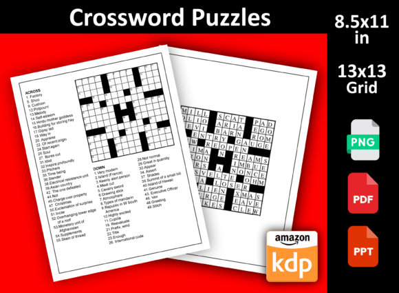 Crossword 7: A Complete Puzzle Interior for Streamlined KDP Publishing