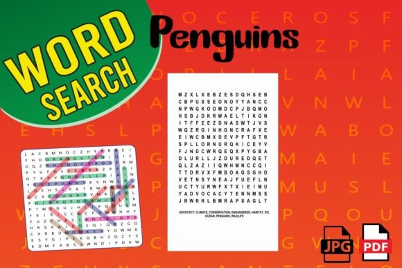 Engaging Minds and Celebrating Nature with Penguins Word Search Puzzles