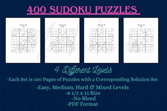 Sudoku Book Interiors: 400 Puzzles for Endless Fun