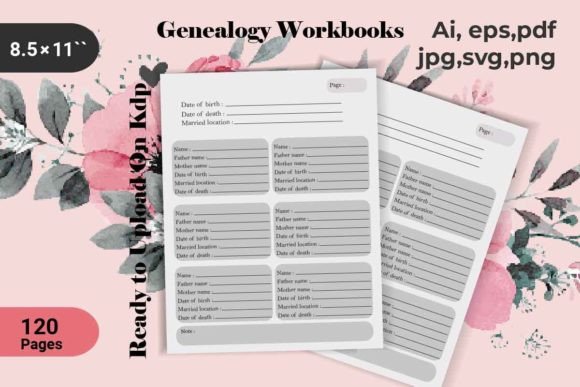 Unlocking Family History: The Genealogy Workbook Organizer for KDP